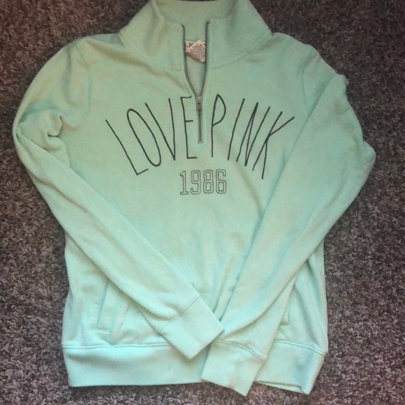 PINK Victoria's Secret Tops - VS Pink | Quarter ZIP Hoodie